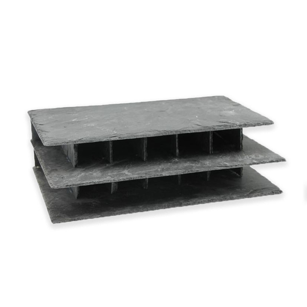 CeramicNature Triple Slate Streets Straight Schieferhhle fr Welse | Aquariumdeko