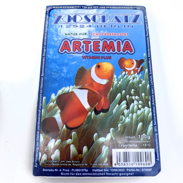 Salinenkrebse - Artemia (Frostfutter) 100g von Zooschatz