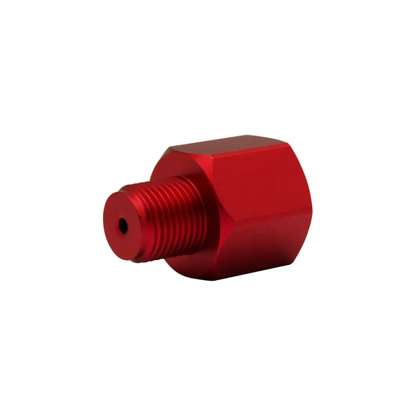 Soda -> Tropica Druckminderer CO2 Gewinde-Adapter aus Aluminium rot