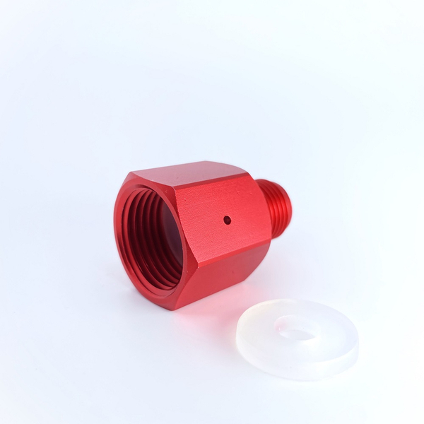 Mehrweg -> Tropica Druckminderer CO2 Gewinde-Adapter Aluminium, rot