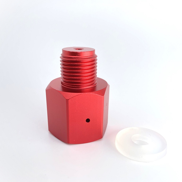 Mehrweg -> Tropica Druckminderer CO2 Gewinde-Adapter Aluminium, rot